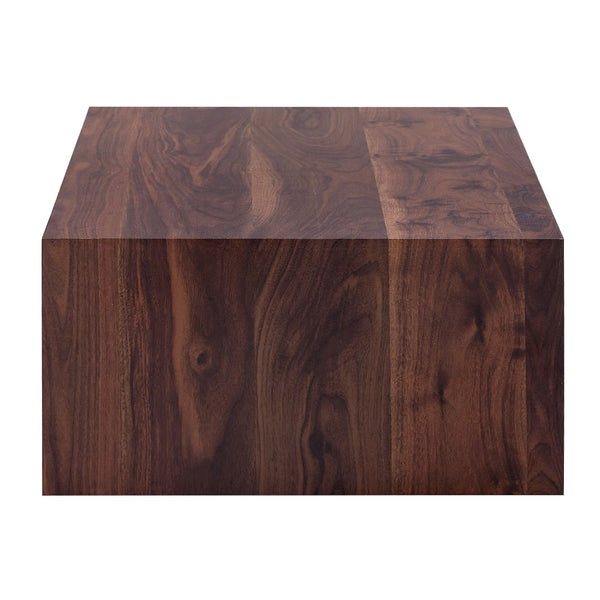 English Elm 39.3*21.7*11.8 Inch MDF Coffee Table with Marble Pattern Laminate Low Profile Living Room Accent Walnut W1151P423232