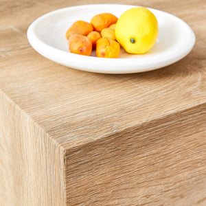 English Elm Elevate Any Living Room with a Low Profile MDF Coffee Table in Light Grain Finish Natural Wood W1151P423234
