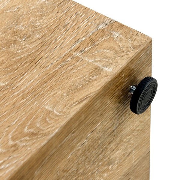 English Elm Elevate Any Living Room with a Low Profile MDF Coffee Table in Light Grain Finish Natural Wood W1151P423234