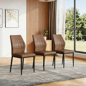 English Elm Set of 3 Shell Backrest Dining Chairs Ergonomic Tech Fabric Coastal Sculptural W1151P442910