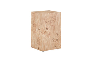 English Elm Natural-Style Burl Wood Grain MDF Side Table Wabi-Sabi Modular Design for Living Rooms W1151P454439