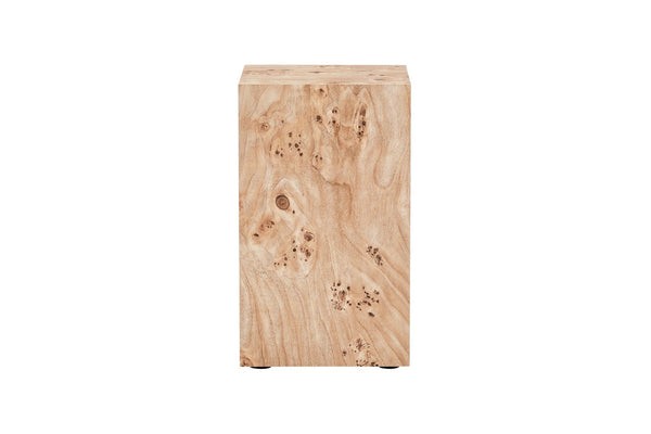 English Elm Natural-Style Burl Wood Grain MDF Side Table Wabi-Sabi Modular Design for Living Rooms W1151P454439
