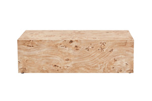 English Elm Natural-Style Wood Grain MDF Coffee Table Wabi-Sabi Low Profile Sofa Side Surface Freely Combine 3 Sizes W1151P454441