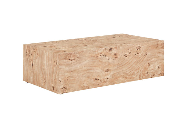 English Elm Natural-Style Wood Grain MDF Coffee Table Wabi-Sabi Low Profile Sofa Side Surface Freely Combine 3 Sizes W1151P454441