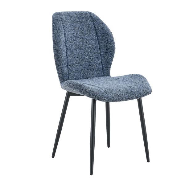 English Elm 4-pack Minimalist Upholstered Dining Chairs with Ergonomic Back and Powder-coated Legs W1151P458013