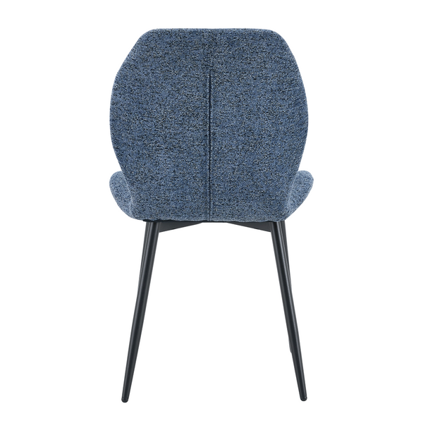 English Elm 4-pack Minimalist Upholstered Dining Chairs with Ergonomic Back and Powder-coated Legs W1151P458013