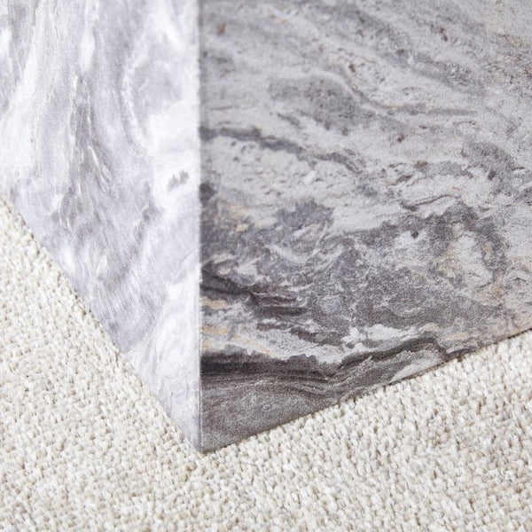 English Elm 39.37 Inch Marble Patterned MDF Rectangular Coffee Table for Modern Living Rooms W1151P476956
