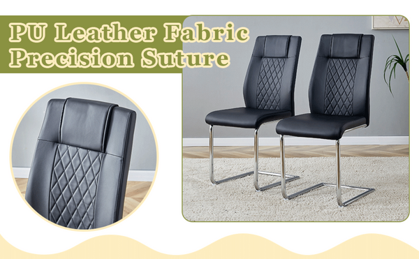 English Elm Table Set Round Tempered Glass Top Silver Legs Gray Pu Leather Chairs Modern Dining Black W1151S01784