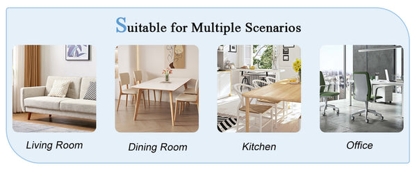 English Elm Table and Chair Set Round Glass Top Dining with Silver Legs Modern Minimalist Style W1151S01789