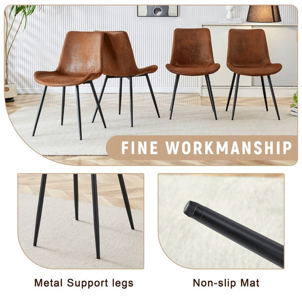 English Elm Table and Chair Set Two-tone Wood Mdf Top with Built-in Storage and Six Cushioned Seats W1151S03447