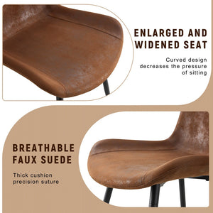 English Elm Table and Chair Set Two-tone Wood Mdf Top with Built-in Storage and Six Cushioned Seats W1151S03447