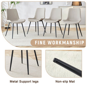 English Elm Table and Chair Set 7 Piece Dining with Wood Grain Spliced Top Plus Storage Shelf Wood & Black Light Gray W1151S03449
