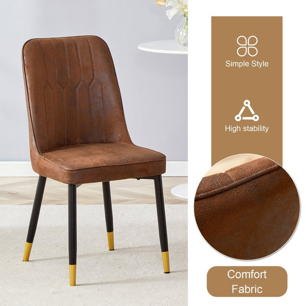 English Elm Table and Chair Set Round Walnut Top with Hourglass Base for Compact Dining Spaces W1151S03549