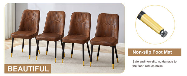 English Elm Table and Chair Set Round Walnut Top with Hourglass Base for Compact Dining Spaces W1151S03549
