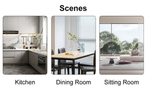 English Elm Modern Tempered Glass Dining Table with Sculptural MDF Base Seats Six in Style W1151S03748