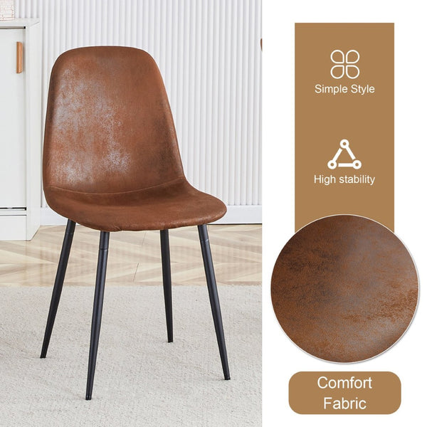 English Elm Table and Chair Set Round Walnut Top with Hourglass Legs Seats Four Compact Dining W1151S04084
