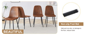 English Elm Table and Chair Set Round Walnut Top with Hourglass Legs Seats Four Compact Dining W1151S04084