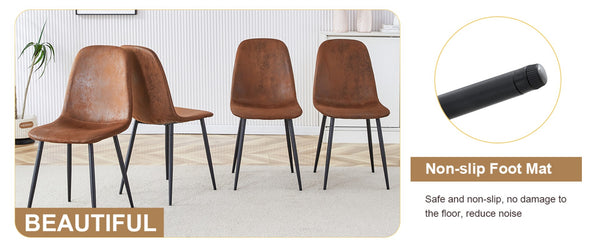 English Elm Table and Chair Set Round Walnut Top with Hourglass Legs Seats Four Compact Dining W1151S04084