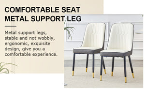 English Elm Table and Chair Set Marble Glass Top Gold Leg Modern Dining for Four W1151S04232