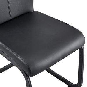 English Elm Table and Chair Set Seats Six with Built-in Shelf Black Grain Mdf and Pu Cushioned W1151S04247