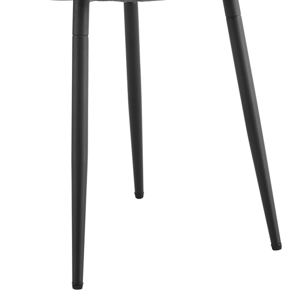 English Elm Table and Chair Set Seats 6 with Mdf Spliced Top Built-in Shelf Gray Linen Chairs W1151S04257