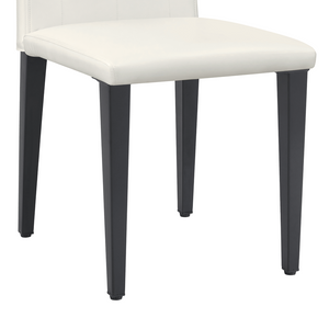 English Elm Table and Chair Set Seats 8 with Built-in Shelf Black Grain Mdf Top White Pu W1151S04324
