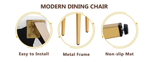 English Elm Table and Chair Set Round Tempered Glass Top Gold X Base with Four PU Seats W1151S04415