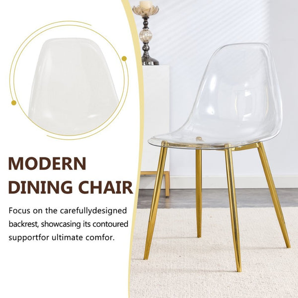 English Elm Table and Chair Set Round Glass Top with Gold X Base Seats Four for Compact Dining W1151S04420