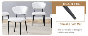 English Elm Table and Chair Set 42 Inch Round Mdf Dining with Tempered Glass and Ergonomic Seats Brown White W1151S04501