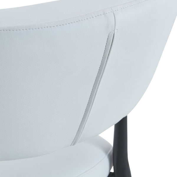 English Elm Table and Chair Set 42 Inch Round Mdf Dining with Tempered Glass and Ergonomic Seats White White W1151S04515
