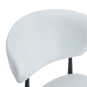 English Elm Table and Chair Set 42 Inch Round Mdf Dining with Tempered Glass and Ergonomic Seats White White W1151S04515