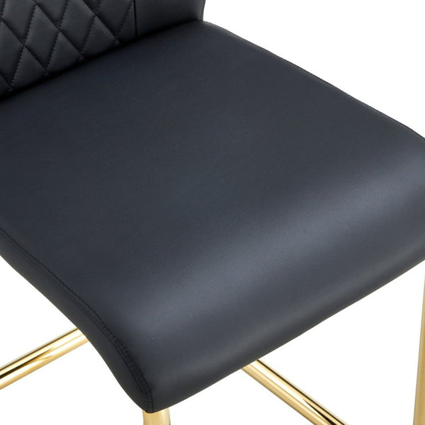English Elm Table and Chair Set Tempered Glass Top with Golden Pedestal Base Six Seat Modern Dining W1151S04560