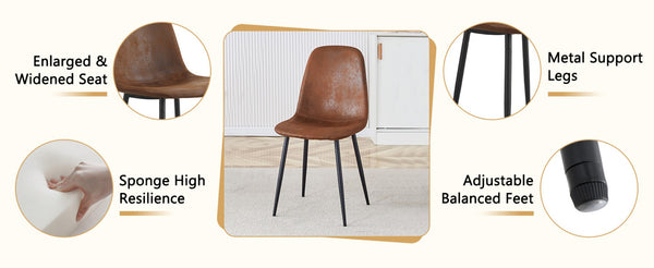 English Elm Table and Chair Set 42 Inch Round Black Mdf with Storage Shelves Suede Seat Dining W1151S04566