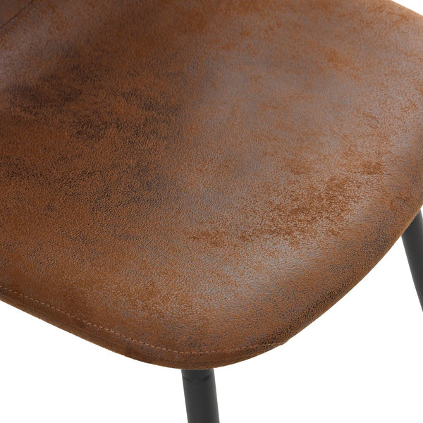 English Elm Table and Chair Set 42 Inch Round Black Mdf with Storage Shelves Suede Seat Dining W1151S04566