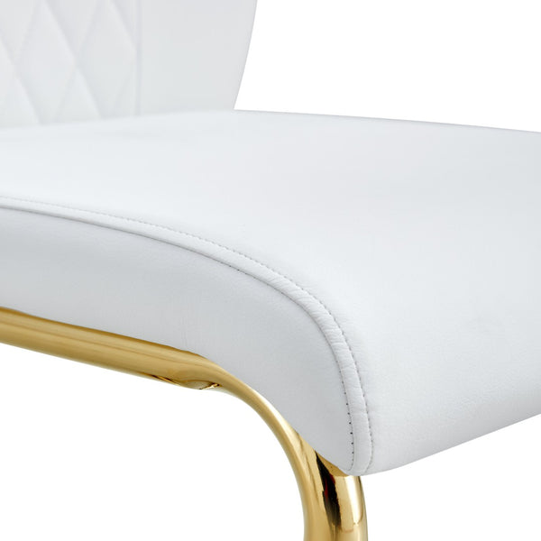 English Elm Table Set Oval Glass Top Six Seat Dining with Gold Arched Legs Glam Modern W1151S04724
