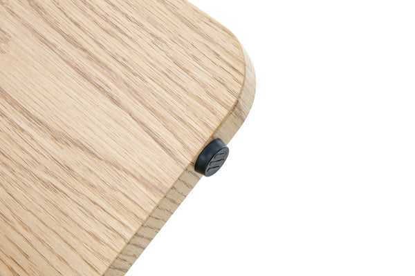English Elm Medieval-style Sintered Stone Round Dining Table with Storage Shelf for Compact Spaces White Wood Grain W1151S04970