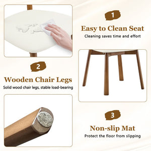 English Elm Table and Chair Set Rectangular MDF Dining Six Solid Wood Seats Curved Ergonomic Walnut Wood Grain W1151S05014