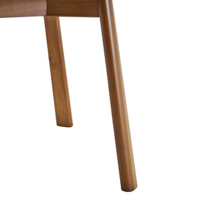 English Elm Table and Chair Set Rectangular MDF Dining Six Solid Wood Seats Curved Ergonomic Walnut Wood Grain W1151S05014