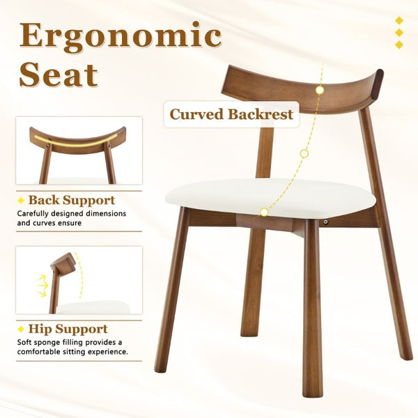 English Elm Table and Chair Set Rectangular MDF Dining Six Solid Wood Seats Curved Ergonomic Walnut Wood Grain W1151S05014