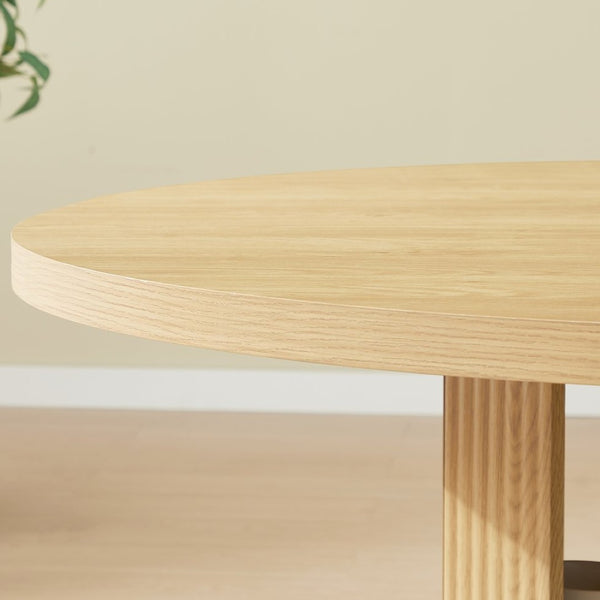English Elm 47.24" Round Dining Table Set with Velvet Chairs and Tiered Iron Shelf for Small Spaces W1162P395658