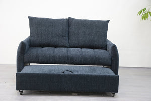 English Elm Futon Velvet Sleeper Sofa with Usb Port and Adjustable Backrest for Studio Living W1183P253021