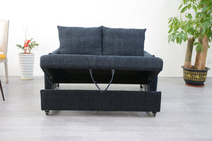 English Elm Futon Velvet Sleeper Sofa with Usb Port and Adjustable Backrest for Studio Living W1183P253021