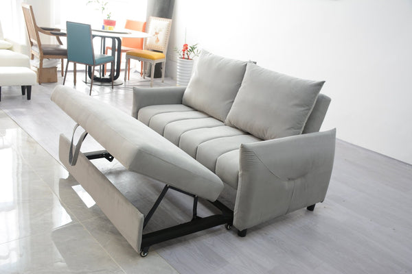 English Elm Affordable Velvet Pull-out Sleeper Sofa with Usb Port for Guest Rooms W1183P428441