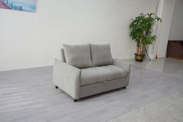 English Elm Affordable Velvet Pull-out Sleeper Sofa with Usb Port for Guest Rooms W1183P428441