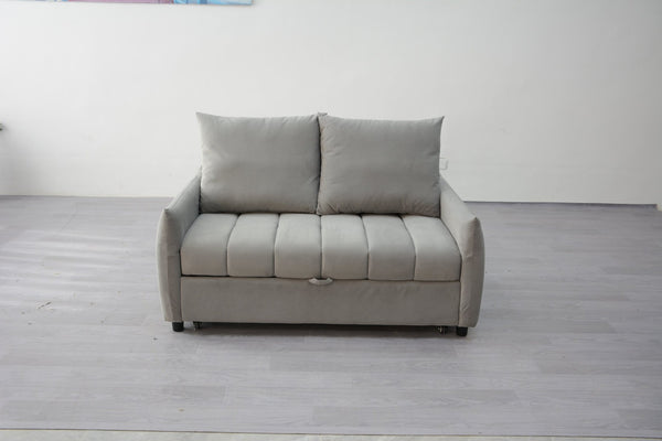 English Elm Affordable Velvet Pull-out Sleeper Sofa with Usb Port for Guest Rooms W1183P428441
