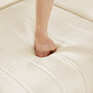 English Elm 61.8"modern Velvet Loveseat Glam Sofa Gold Trim Tapered Legs Curved Arms Jewel-toned Accent Beige W1191S00144