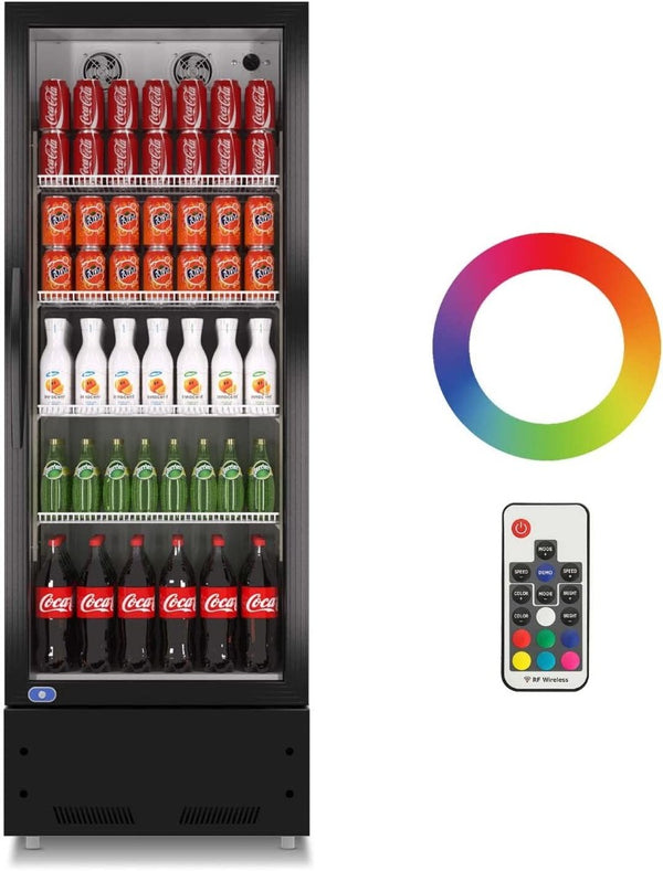 English Elm 16.5 Cu Ft Commercial Reach-In Refrigerator with LED Display Lighting for Bars W1192P222715