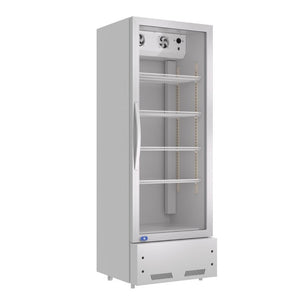 English Elm Commercial Upright Beverage Cooler with LED Display and Glass Swing Door 10.9 Cu Ft W1192P325013