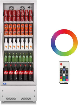 English Elm 16.5 Cu Ft Commercial Reach in Beverage Cooler with LED Lighting and Defogging Glass Door W1192P325017