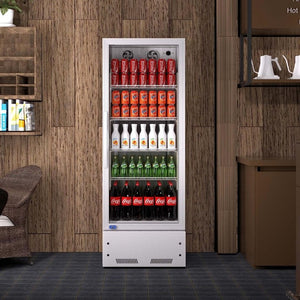 English Elm 16.5 Cu Ft Commercial Reach in Beverage Cooler with LED Lighting and Defogging Glass Door W1192P325017